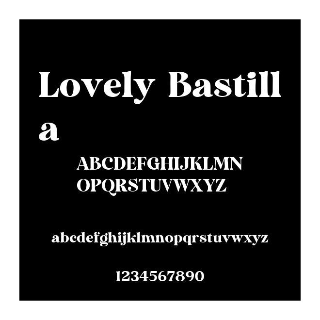 Lovely Bastilla