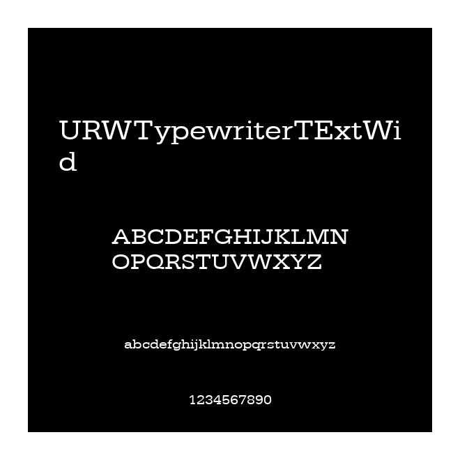 URWTypewriterTExtWid