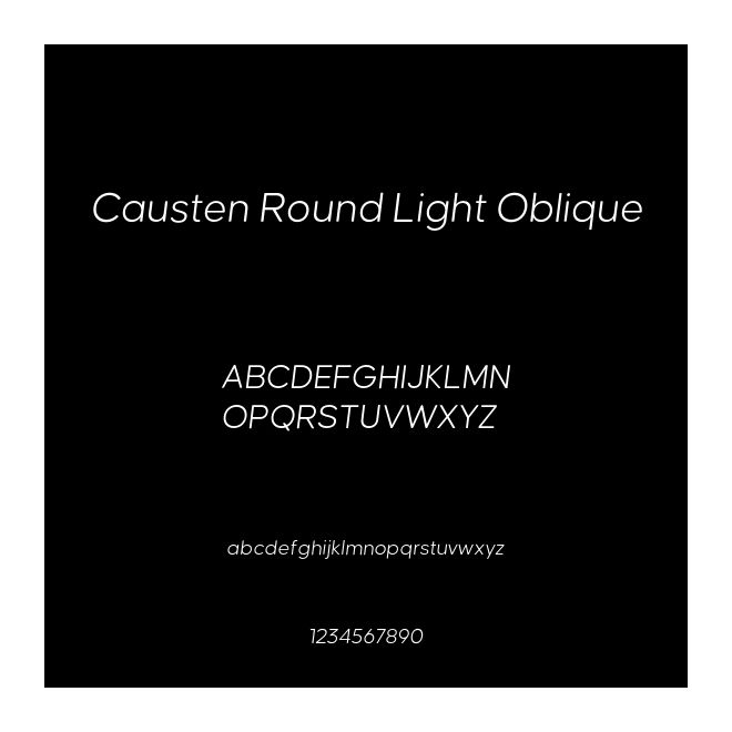 Causten Round Light Oblique