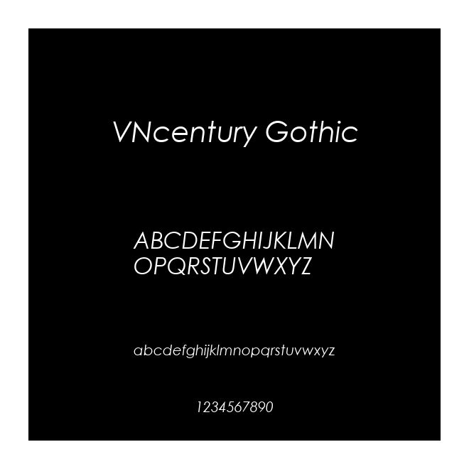 VNcentury Gothic