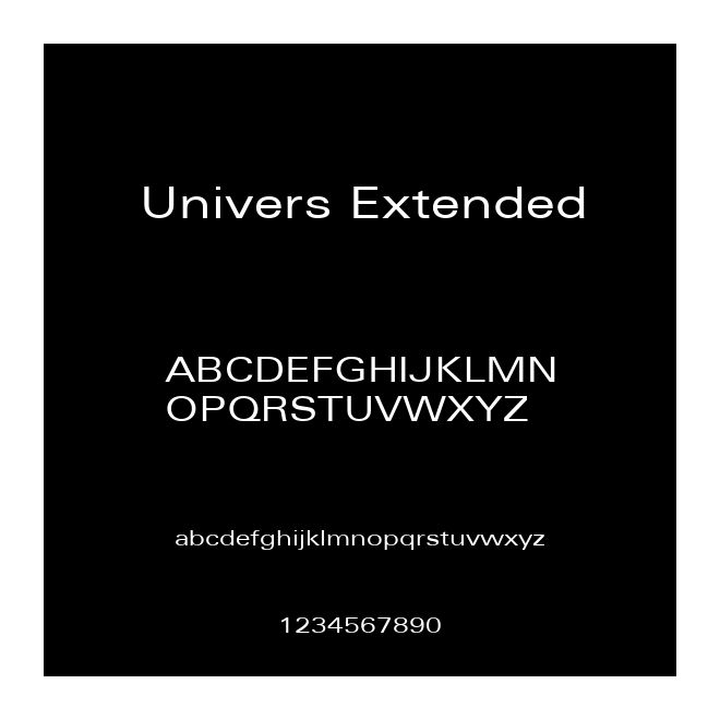 Univers Extended