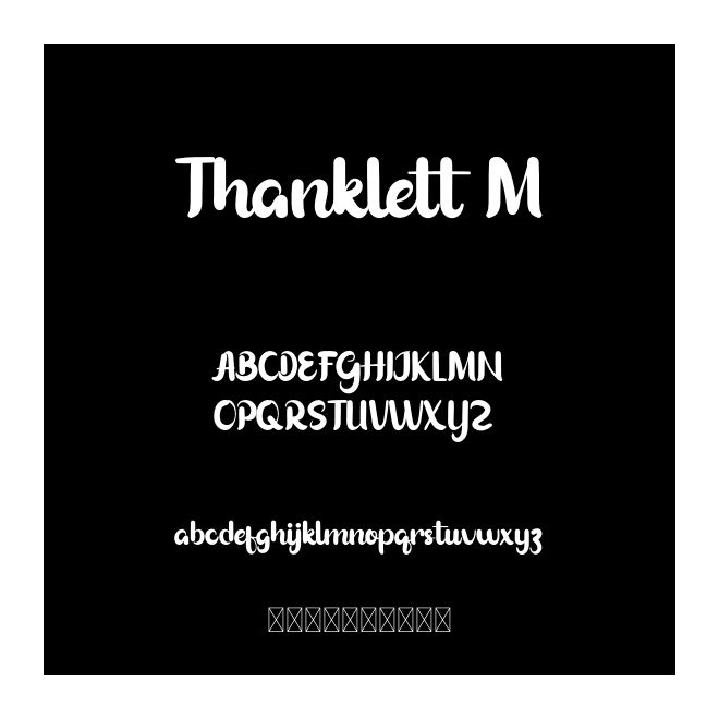 Thanklett M