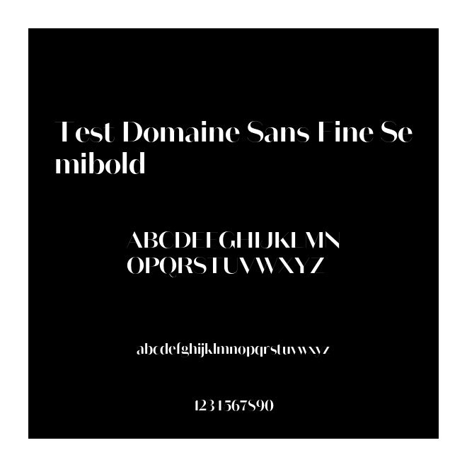 Test Domaine Sans Fine Semibold