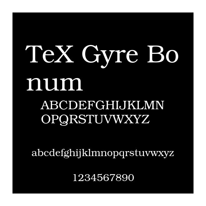 TeX Gyre Bonum