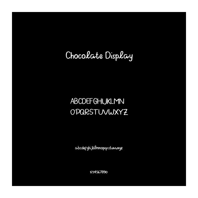 Chocolate Display