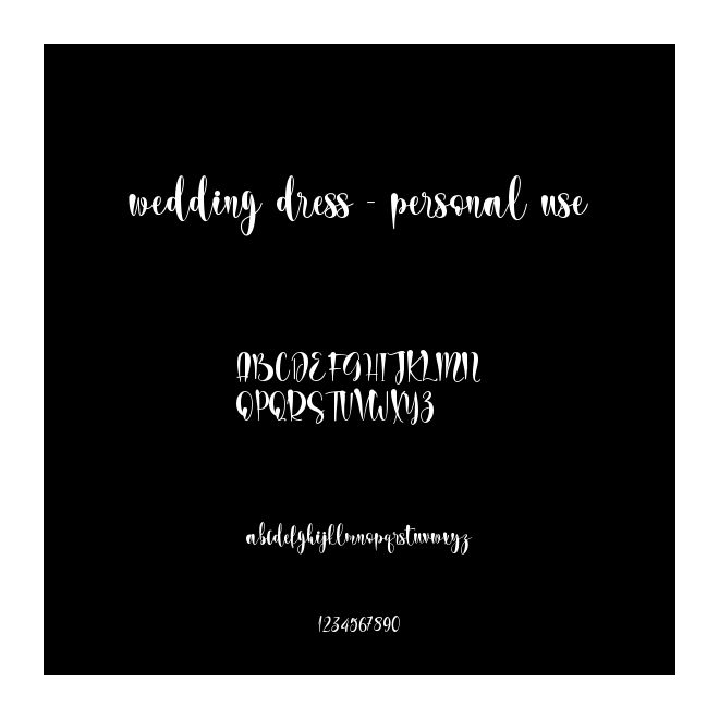 wedding dress - personal use