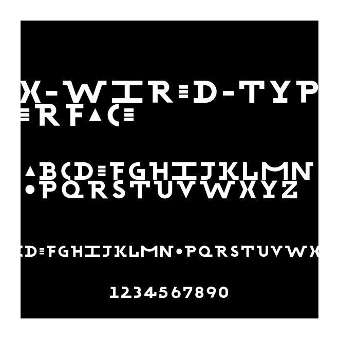 X-wired-typerface