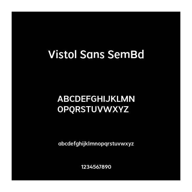 Vistol Sans SemBd