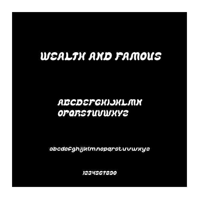 WEALTH AND FAMOUS