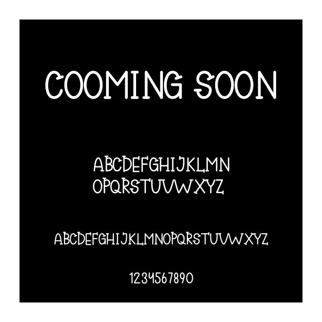 Cooming Soon