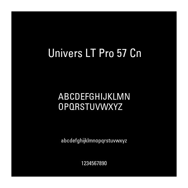 Univers LT Pro 57 Cn