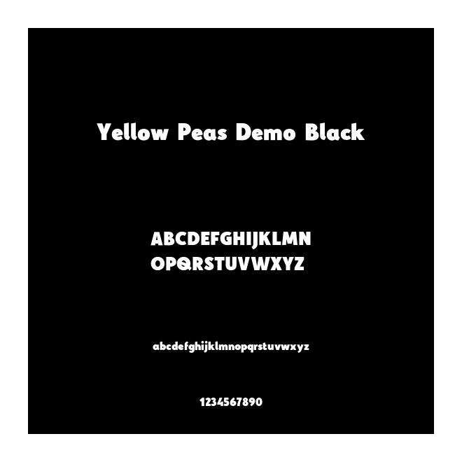 Yellow Peas Demo Black