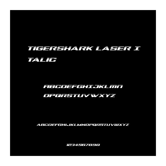 Tigershark Laser Italic