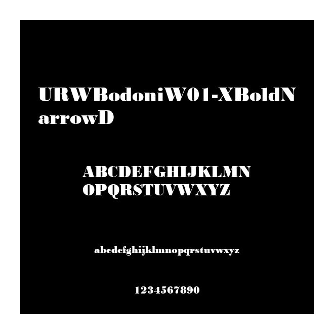 URWBodoniW01-XBoldNarrowD