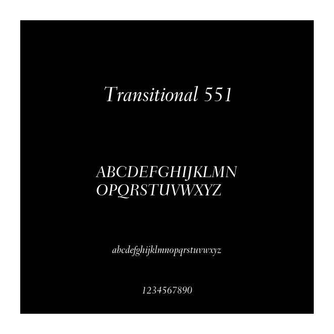 Transitional 551