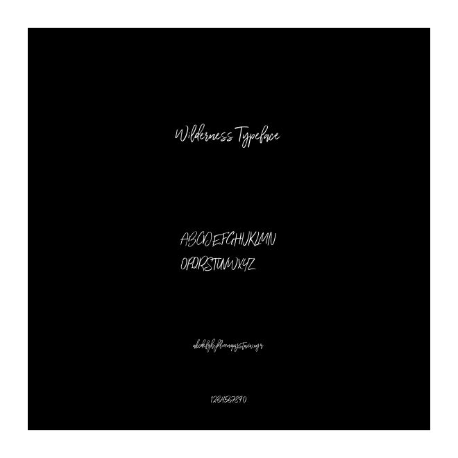 Wilderness Typeface