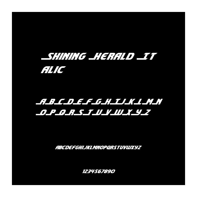 Shining Herald Italic