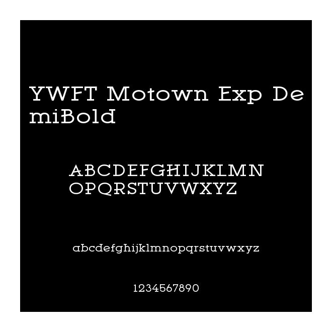 YWFT Motown Exp DemiBold