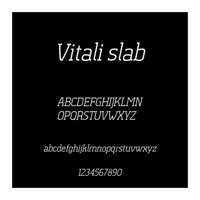 Vitali slab 
