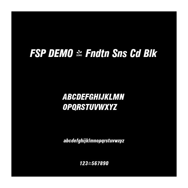 FSP DEMO - Fndtn Sns Cd Blk