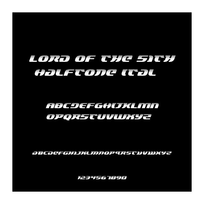 Lord of the Sith Halftone Ital