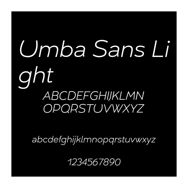 Umba Sans Light