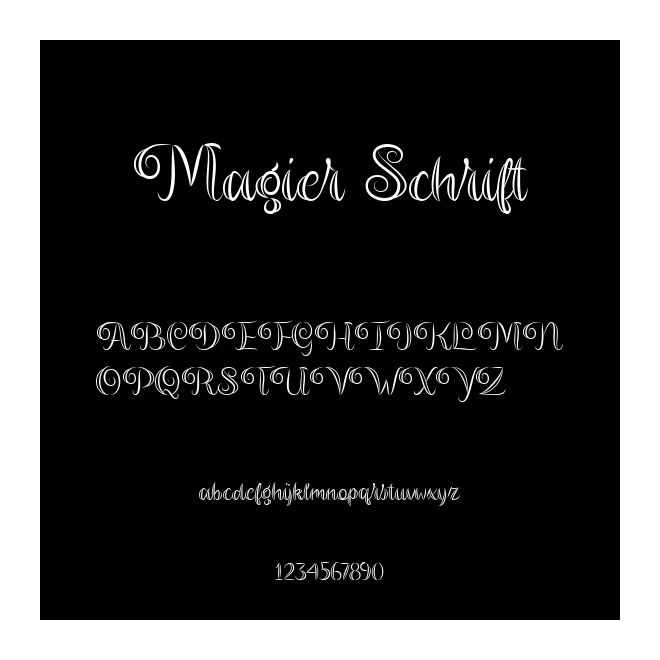 Magier Schrift