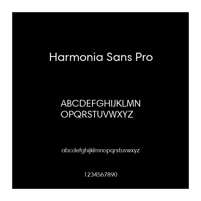 Harmonia Sans Pro