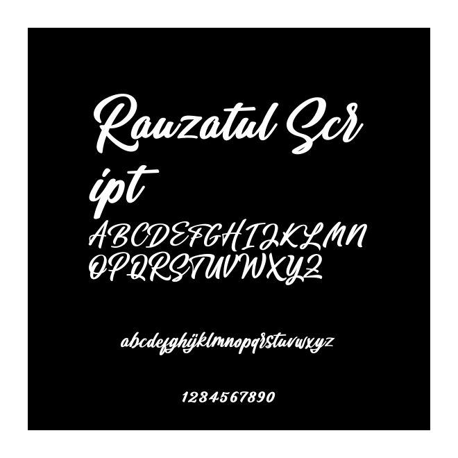 Rauzatul Script