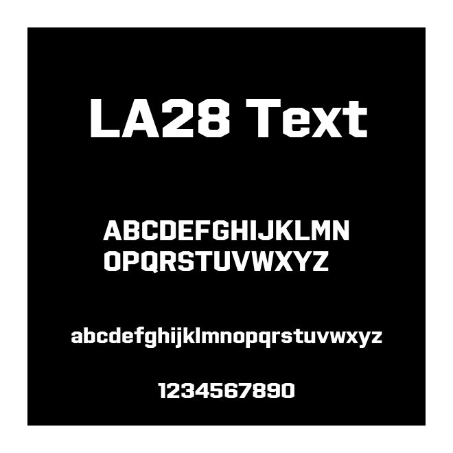 LA28 Text