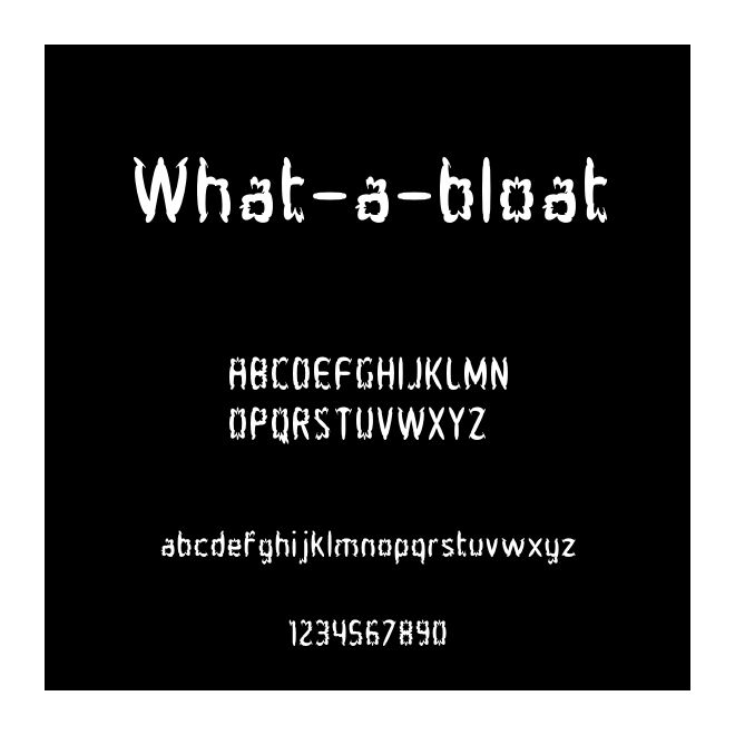 What-a-bloat