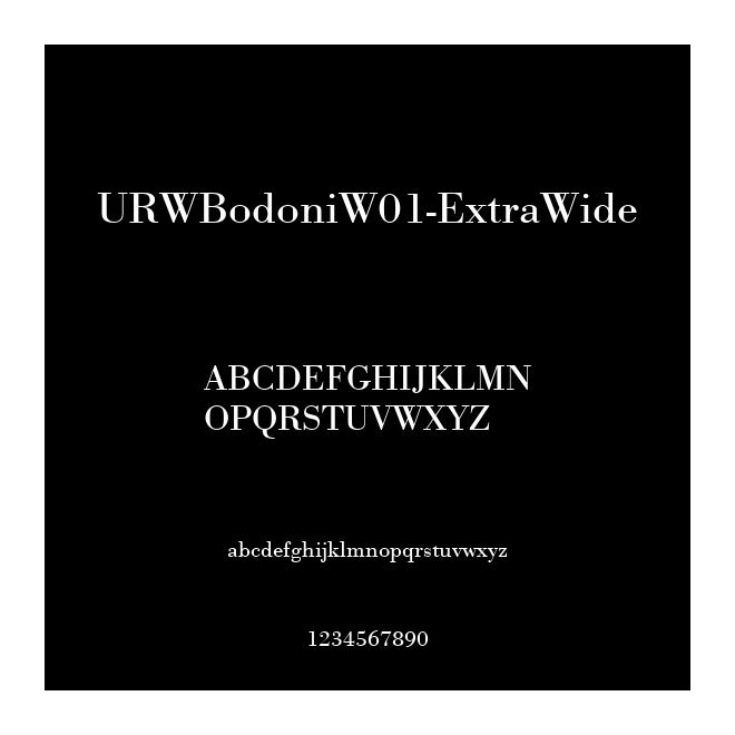 URWBodoniW01-ExtraWide