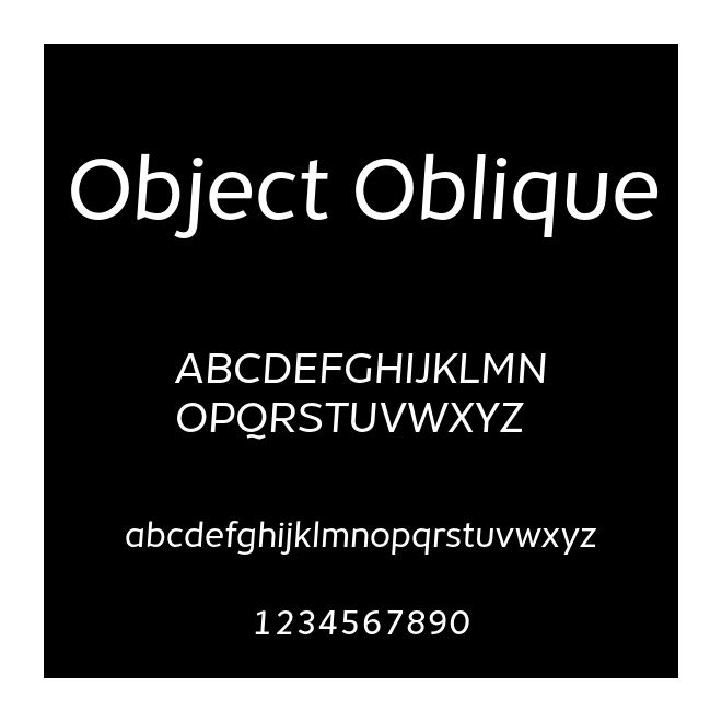 Object Oblique