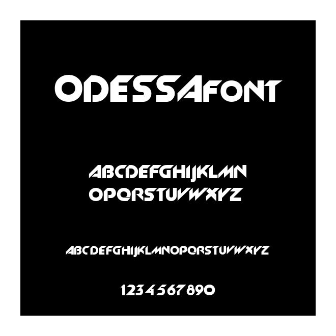 ODESSAfont