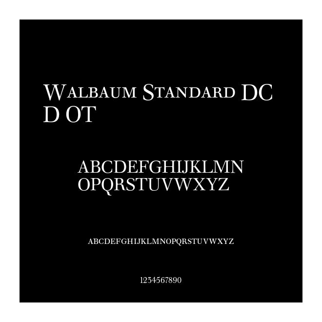 Walbaum Standard DC D OT