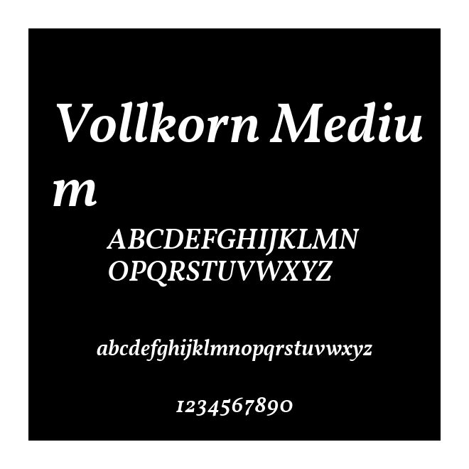 Vollkorn Medium