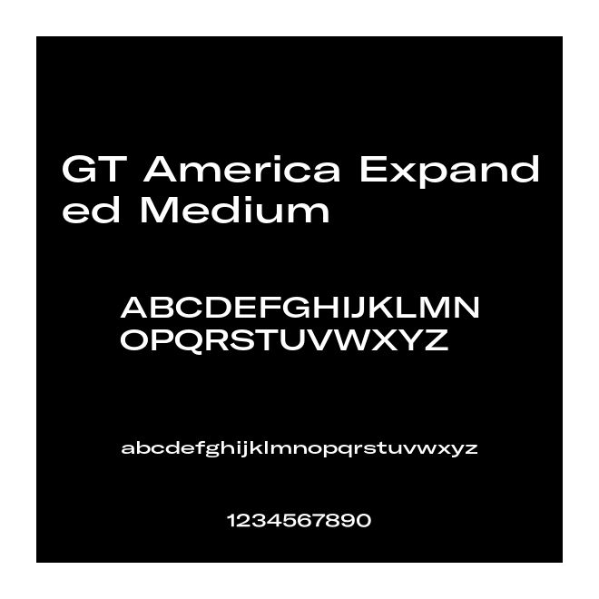 GT America Expanded Medium