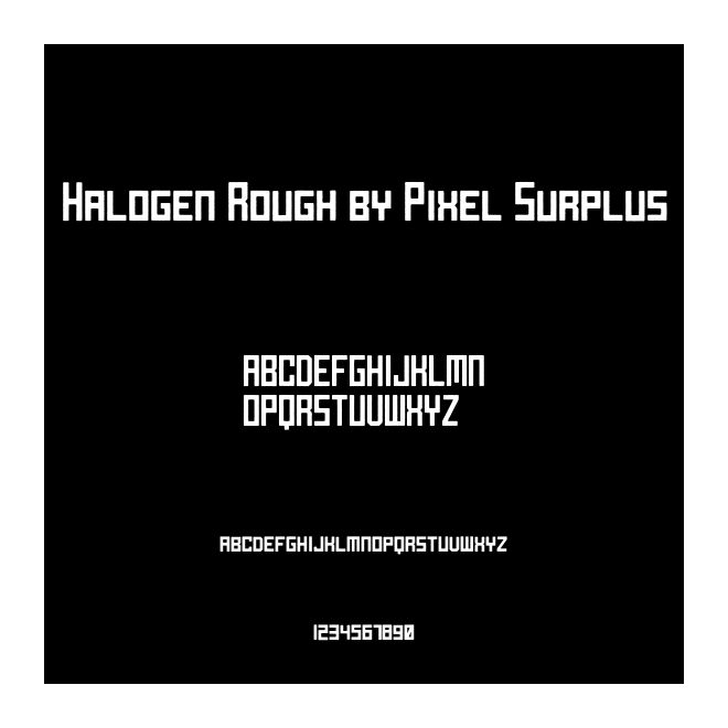 Halogen Rough by Pixel Surplus