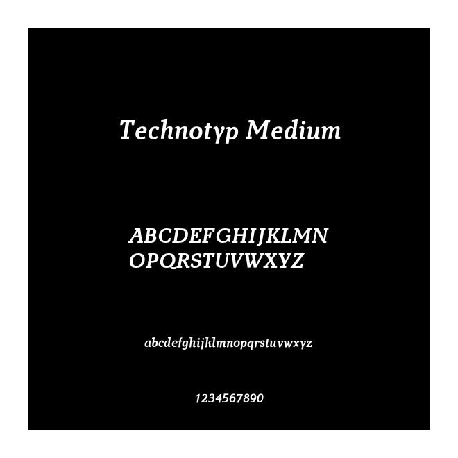 Technotyp Medium