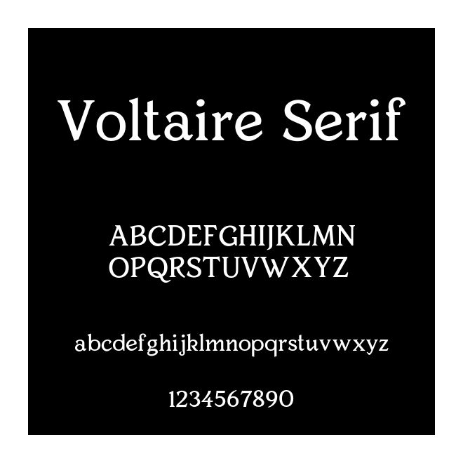 Voltaire Serif
