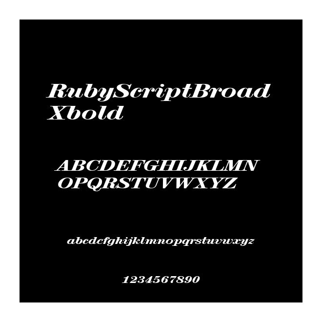 RubyScriptBroadXbold