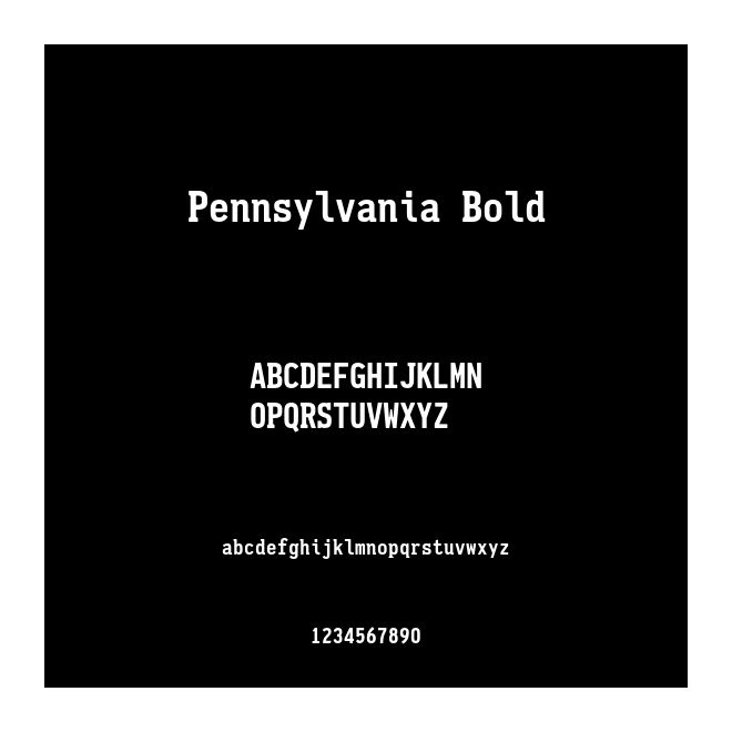 Pennsylvania Bold