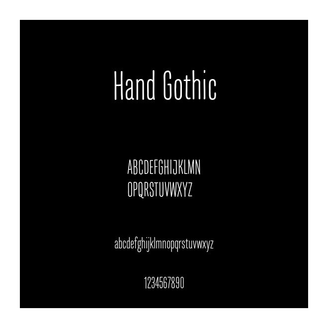 Hand Gothic