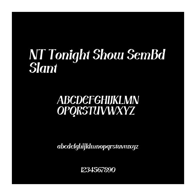 NT Tonight Show SemBd Slant