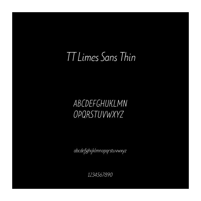 TT Limes Sans Thin