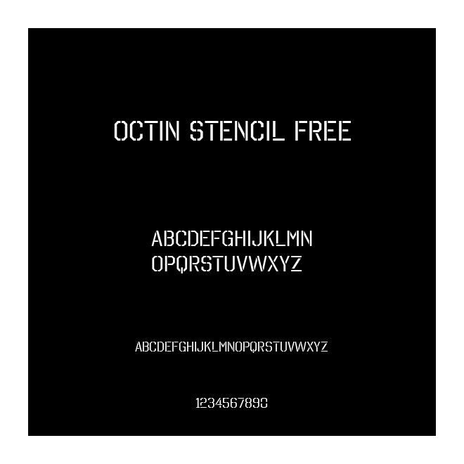 Octin Stencil Free