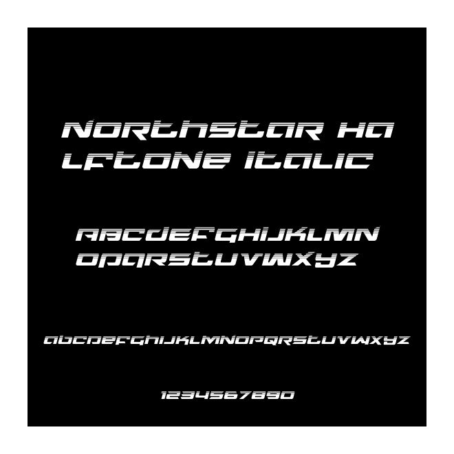Northstar Halftone Italic