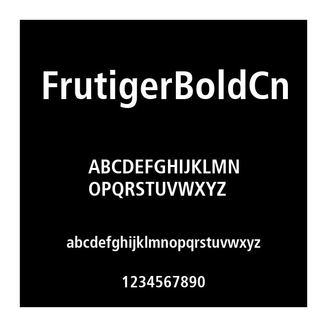 FrutigerBoldCn