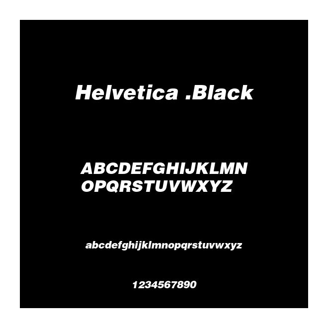 Helvetica .Black