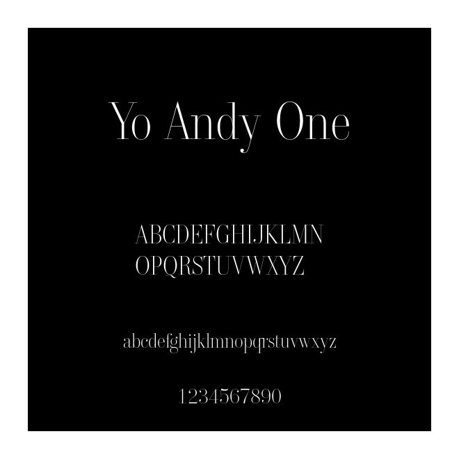 Yo Andy One